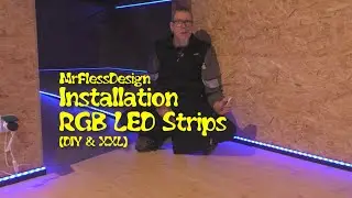 DIY: Installation RGB LED Strips (in Alu-Schienen) @MrFlessDesign 4k