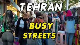 IRAN TEHRAN EVENING WALK 4 Different Areas City Center TODAY 🇮🇷 #walking