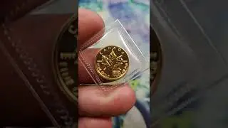 GOLD MAPLE 1999 20TH ANNIVERSARY ONE TENTH OUNCE