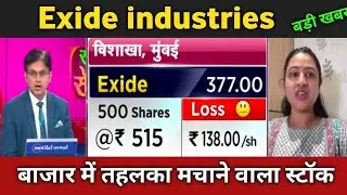 exide share latest news 🔴 exide industries share today update, market and fundamental analysis