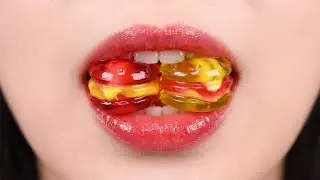 asmr 냉동식품 ICE FOOD CUTE MOUTH EATING FRESH JELLY MUSHROOM SO YUMMY (asmrsound)