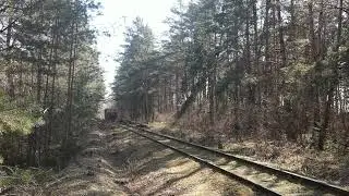 ТГМ40-0929 С полувагоном.