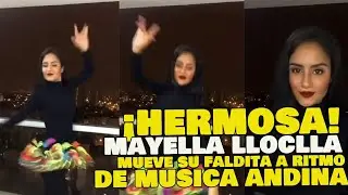 Mayella Lloclla actriz baila danza con falda t&iacute;pica y lo comparte en instagram