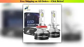 DAWNKNIGHT K7C 4300K H7 H4 H11 Led Lamp 3 Copper Tube Led Lights For Car H1  HB3 9005 HB4 9006 12V
