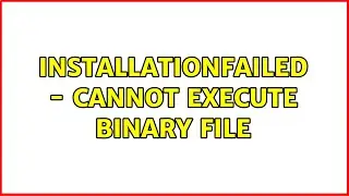 Ubuntu: Installationfailed - cannot execute binary file