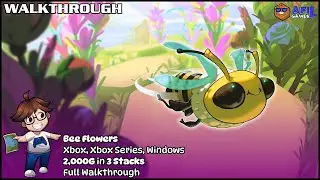 Walkthrough - Bee Flowers (Xbox, Xbox Series, Windows) - All Solutions & Achievements - 2,000G