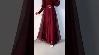 Beautiful Maroon Gown #ytshorts #shortvideo #youtubeshorts #shorts #viralshorts