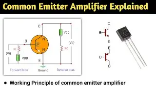 common emitter amplifier | common emitter  amplifier circuit | basic electronics | common emitter
