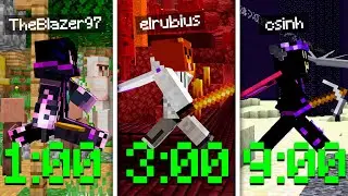 Terminando Minecraft, pero el jugador cambia cada minuto