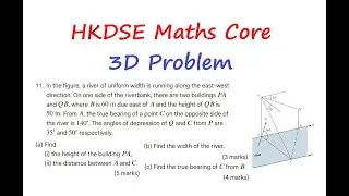 [[我有數要問]] HKDSE Maths Students Q20260109 || q3|| 3D Problems|| Trigonometry|| Bearing|| HKDSE Maths