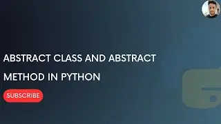 Abstract class and Abstract method in Python  ||  Python programming ||  Inheritance.