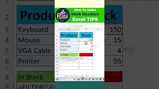 How To Make Inventory System In Excel #ExcelTips #ExcelTutorial