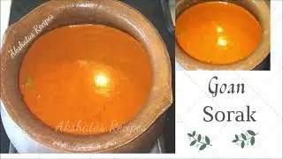 Goan Sorak Recipe|No oil curry|100 % Vegetarian@akshatasrecipes#sorak#goan#plaingoanorangecurry