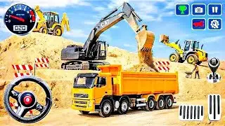 Heavy Construction Truck Driving Simulator 2026 | Real Excavator & Tanker