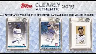2019 Topps Clearly Authentic Baseball 20-Box Random Division 10/9/2019