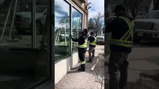 Commercial Storefront Glass Repair | Security Glass Winnipeg #shorts #glassrepair