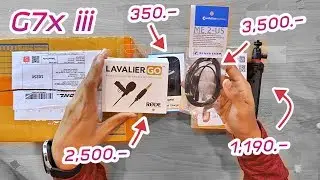 พรีวิวแกะกล่อง Canon G7x Mark 3 พร้อมอุปกรณ์ชุดใหญ่ครบเซ็ท บอกเลยว่าหมดเยอะกว่าที่คิด !!!