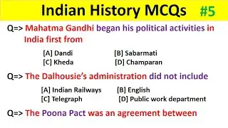 Modern Indian history/ Modern history MCQs/ History gk/ Modern history gk questions and answers