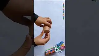 #youtubeshorts #Best use of waste material #popsicle sticks craft #Flower vase making