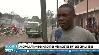 Accumulation des ordures m&eacute;nag&egrave;res sur les chauss&eacute;es