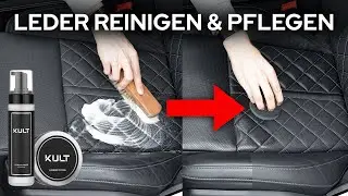 Leder Reinigen & Pflegen Anleitung I Audi S8 - Schwarzes Leder perforiert mit Sitzbel&uuml;ftung