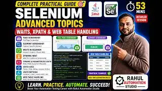 Selenium Waits, XPath Axes & Web Table Handling | Java + Selenium Tutorial