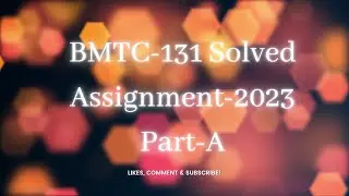 BMTC-131 solved assignment 2023|Calculus| IGNOU|BSCG