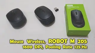 Review Mouse Wireless Dengan Merk ROBOT Seri M205 (New M200), Ternyata Cukup Boros Baterai