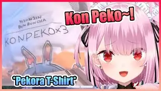 Mikeneko Got a Pekora T-Shirt From Her Viewer as a Gift【VTuber】