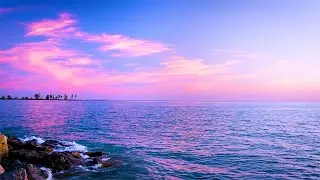 Beautiful Relaxing Music with Wave Sounds: Sleep Music, Peaceful Music, Stress Relief, Calm Sunset