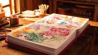 Pastel Sketchbook Lofi &ndash; Anime Chill Mix
