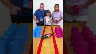 Colorful cup dice Challenge! #shorts GamGam Family