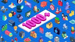 Isometric Animated Icons Pack - After Effects Template