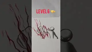 ✨️ Drawing a Stick Man at Different Levels part 7 ✨️ #stickman #drawing #art #animation #fyp