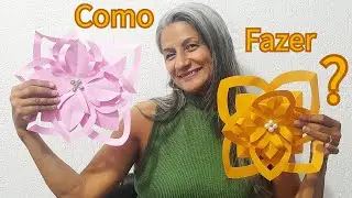 Veja Como Fazer Flores Usando Papel Color Set Passo a Passo