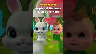 Apples & Bananas | Wash your Hand #kidssongs #nurseryrhymes #babysongs #shorts #funkidssongs