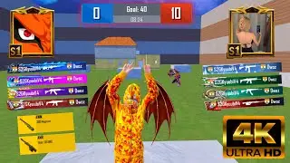 BEST FUNNY😂WOW GAMEPLAY WITH GIRL CHALLENGED ME😱1VS1 GUN GAME WITH BAPE-X OUTFIT🔥