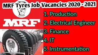 MRF Tyres Company Job Requirements || MRF Tyres CompanyJobs 2020- 2021