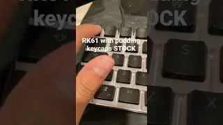 RK61 sound test with pudding keycaps