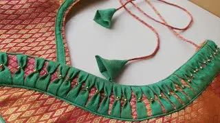 Design 94. most trending one side patch work blouse design cutting and stitching by manjula sfd