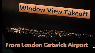 EMIRATES Airbus A380 Night Time Takeoff From LONDON
