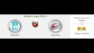 BBL 15th and 16th Match BH vs SS, MS vs MR 1Jan19 Prediction