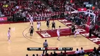 Ethan Happ Slams it Down vs. UW-Milwaukee