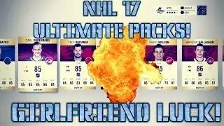 GIRLFRIEND LUCK STRIKES! - NHL 17 Ultimate Packs