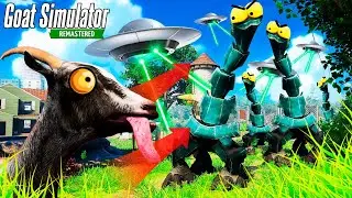 LOS ALIENIGENAS INVADEN LA CIUDAD DE LA CABRA | GOAT SIMULATOR REMASTERED