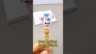 3D Cute Pink Blue Stitc Disne Silicone Focal Beads