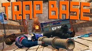 ELEVATOR TRAP BASE makes MASSIVE PROFIT from SALTY RAIDERS - Rust Trap Base Trolling
