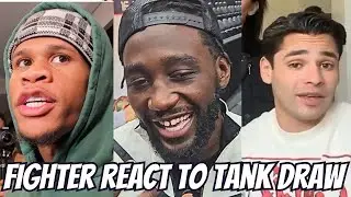 🔥🚨🔥Fighters react to KNOCK DOWN & DRAW Gervonta Tank Davis vs Lamont Roach #gervontadavis #tankdavis