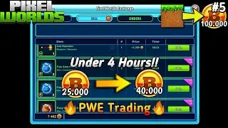 Crafted Master Pickaxe!! Soil To 100k Byte Coins (Part 5) | Pixel Worlds