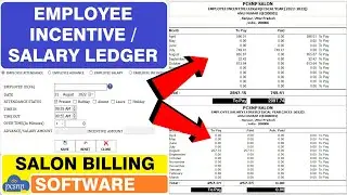 Employee Incentive/Salary Ledger in Pcsnp Tech Salon Billing Software | Salon Software